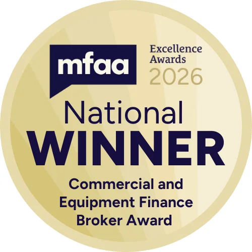 MFAA Commercial & Equipment Finance Broker Award badge