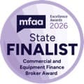 MFAA Commercial and Equipment Finance Broker Award badge